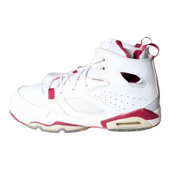 Nike Air Jordan Flight Club 91 "White Pure Platinum Sail Mystic Hibiscus" Sneake - Picture 2 of 7